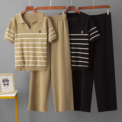 OLIVIA STRIPED KNIT SET