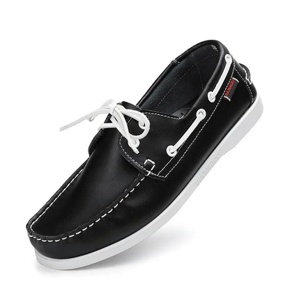 OLIVER LEATHER MOCCASIN SNEAKERS