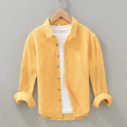 HENRY GAUZE COTTON SHIRT
