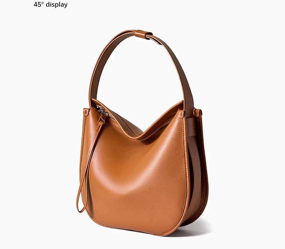 DAISY LEATHER HOBO BAG