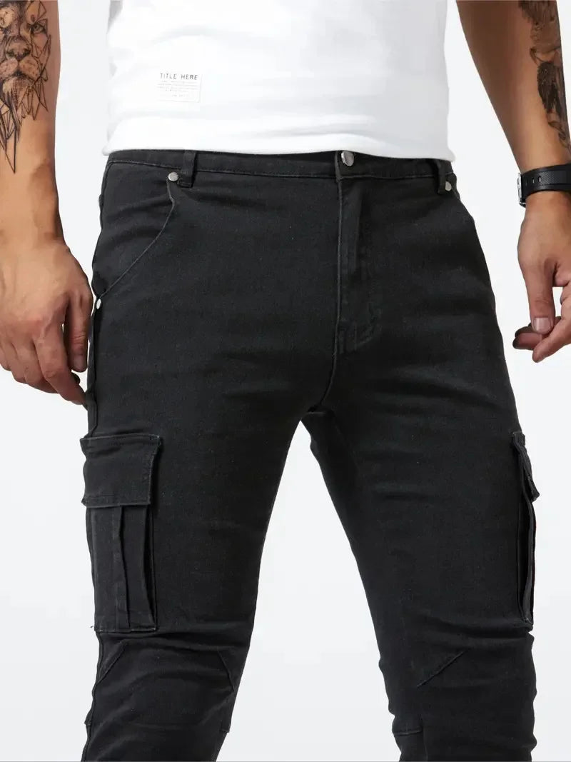 MAX | DENIM CARGO PANTS