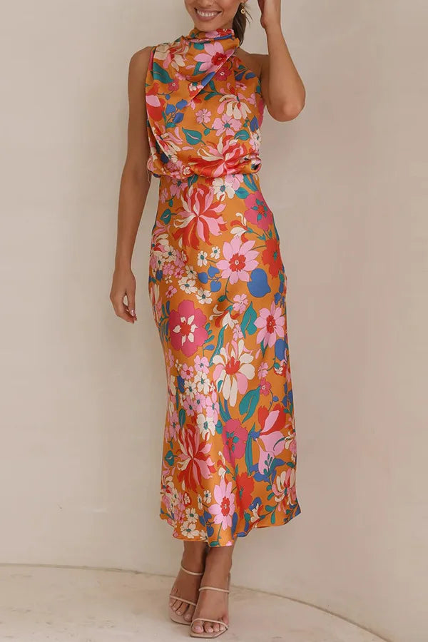 Evelyn Rose Satin Dress