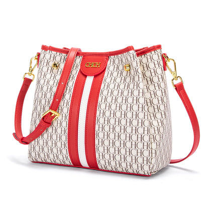 EMILY SPLICING SHOULDER BAG