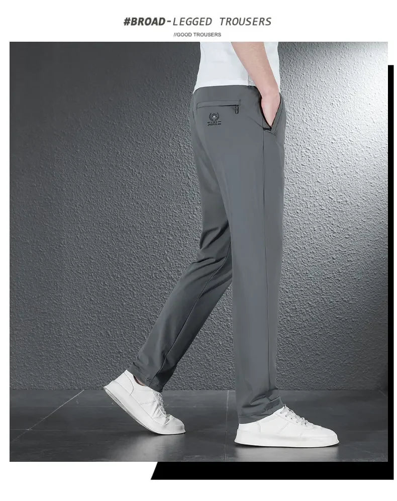 James Ice Silk Casual Pants