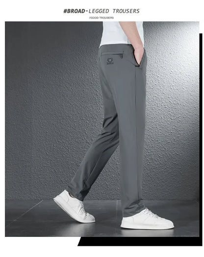 James Ice Silk Casual Pants