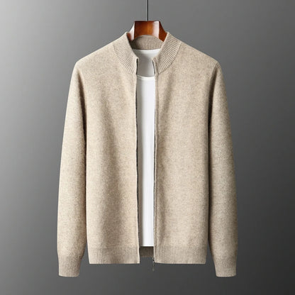 ALPINE ZIP MERINO WOOL CARDIGAN