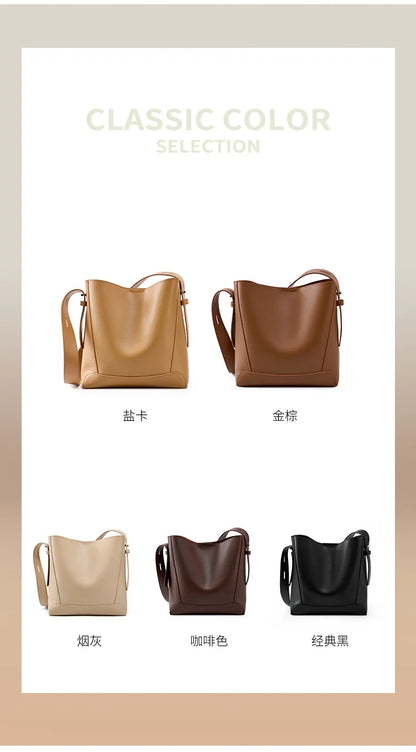 CLARISSA LEATHER TOTE BAG