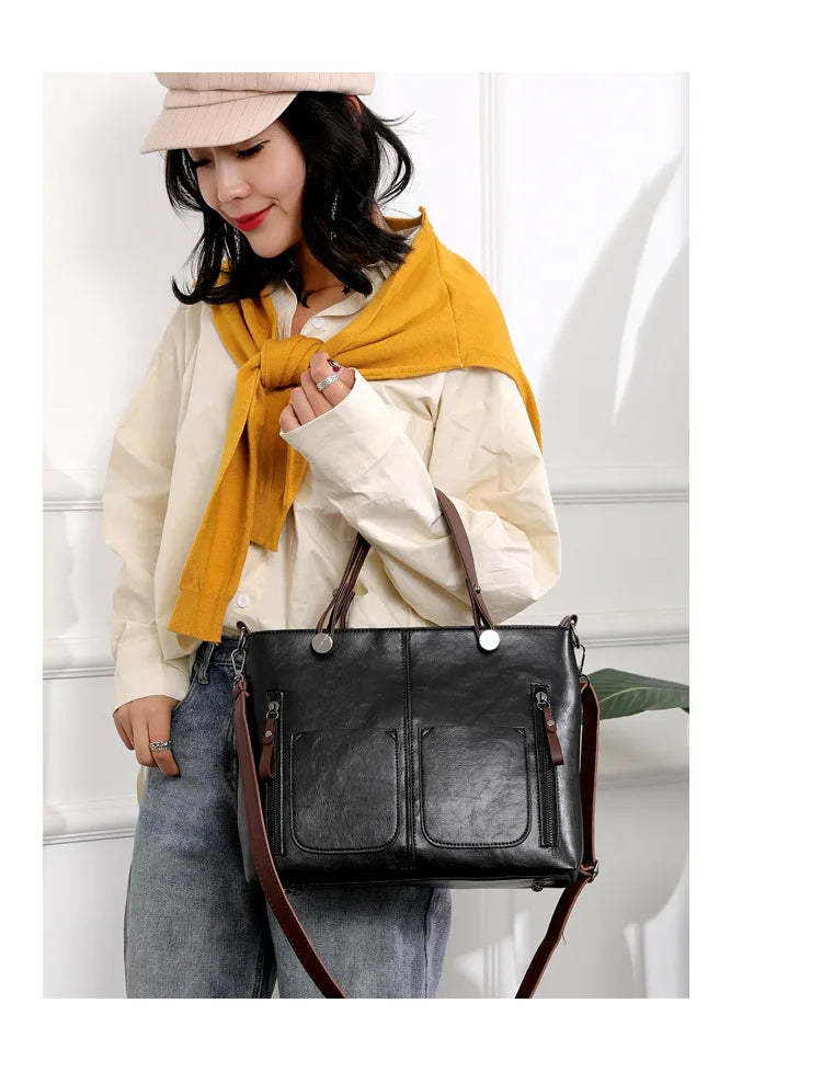 NOVA  LEATHER  SHOULDER BAG