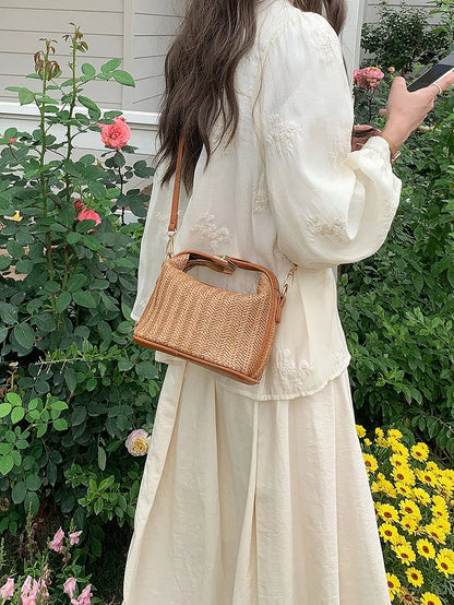 Amelie Woven Mini Satchel