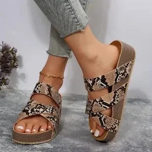 Luna Cross Slide Sandals
