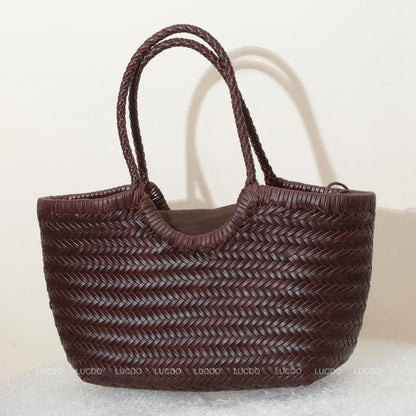 Charlotte Woven Cowhide Tote