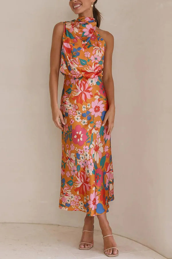 Evelyn Rose Satin Dress