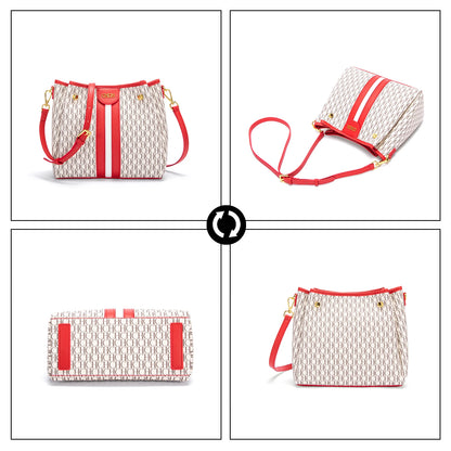 EMILY SPLICING SHOULDER BAG