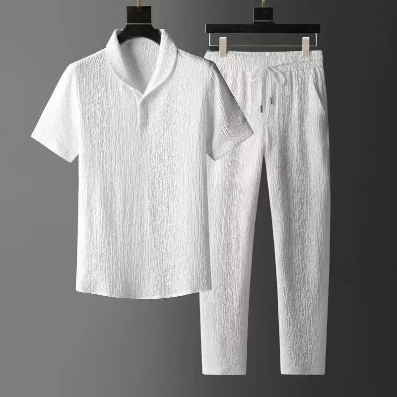 EVAN ICE LINEN SET