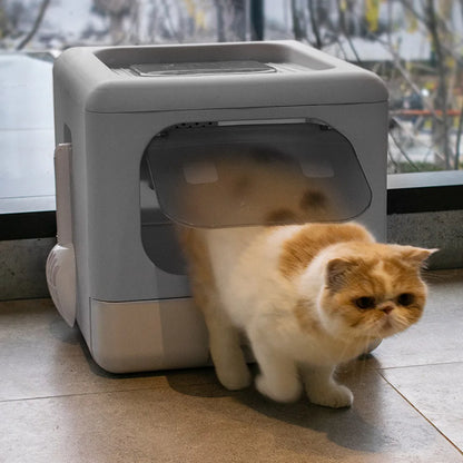 Full Enclosed Cat Toilet Litter Box