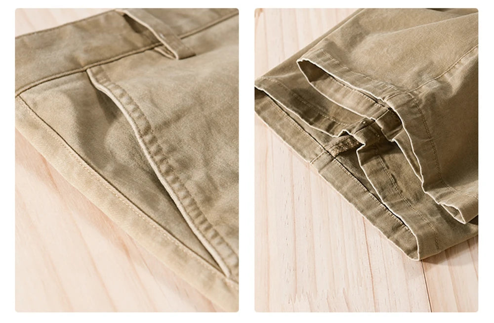 EDWARD CASUAL COTTON CARGO SHORTS
