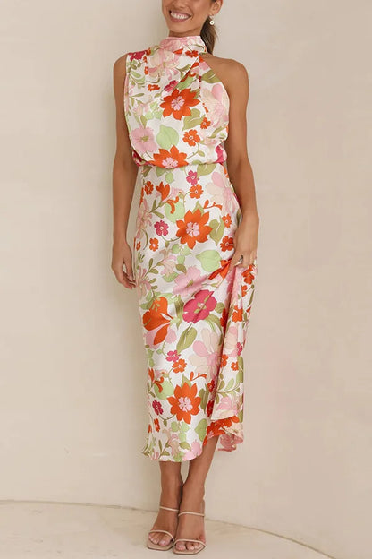 Evelyn Rose Satin Dress