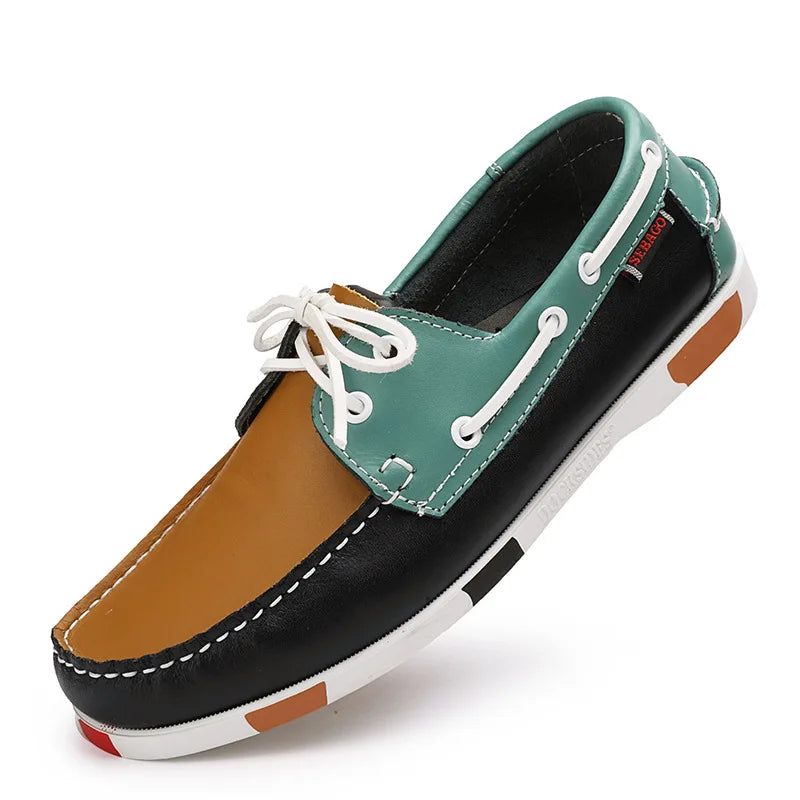 OLIVER LEATHER MOCCASIN SNEAKERS