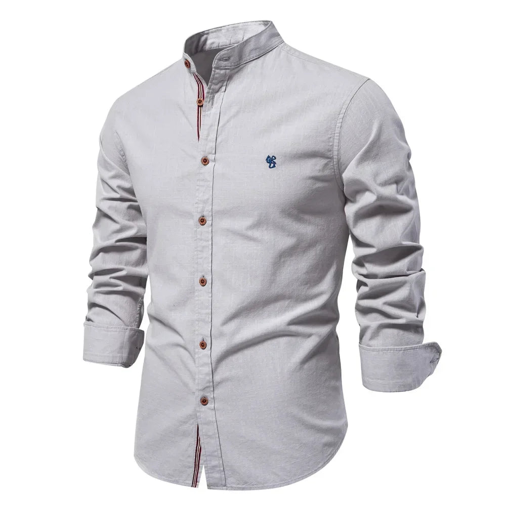 THE MAYFAIR LINEN BLEND SHIRT