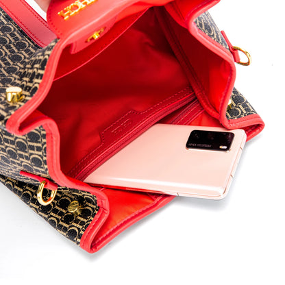 EMILY SPLICING SHOULDER BAG