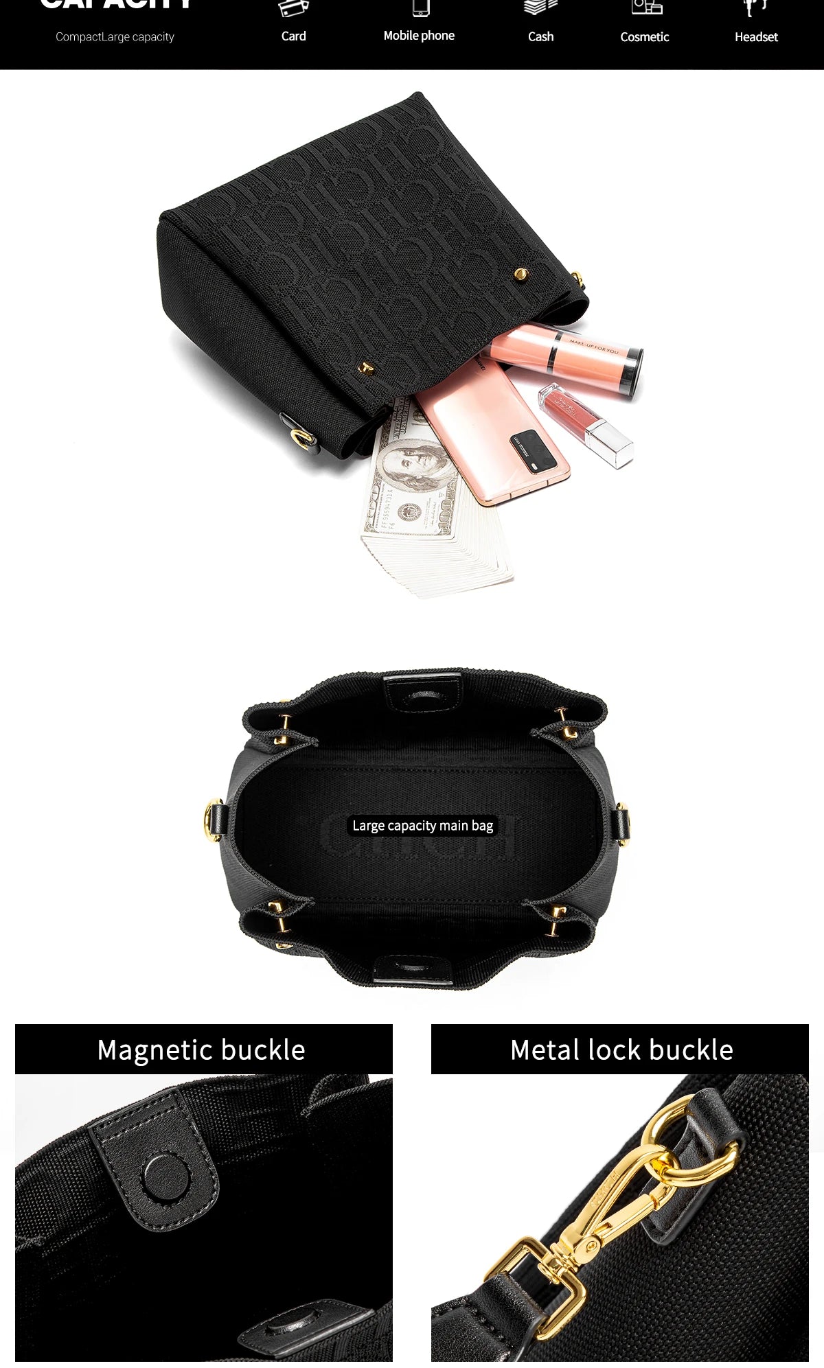 GEORGIA LETTER SHOULDER BAG