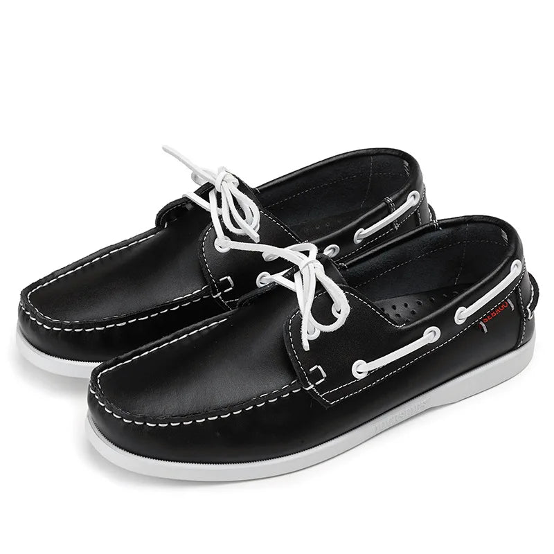 OLIVER LEATHER MOCCASIN SNEAKERS