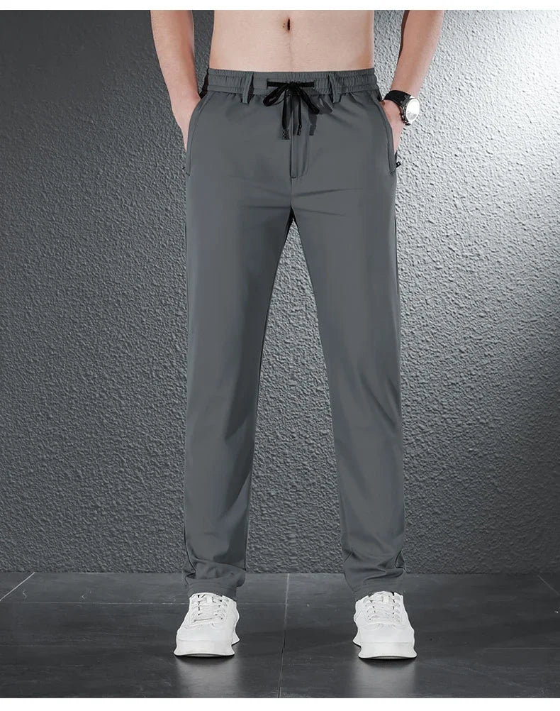 James Ice Silk Casual Pants