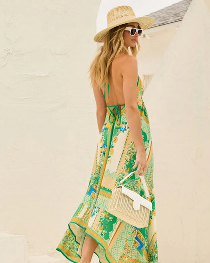 ISABELLE BOHO FLORAL MAXI DRESS