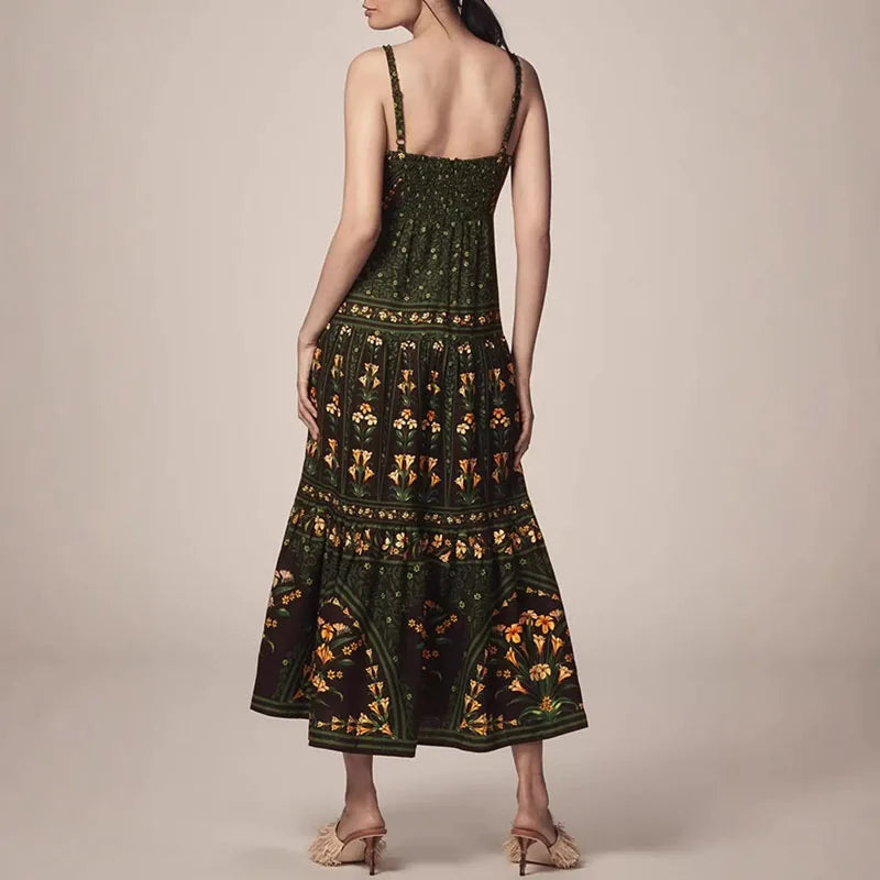 SOPHIE BOHO PLEATED DRESS