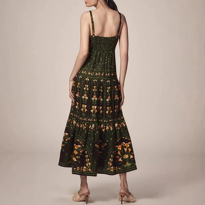 SOPHIE BOHO PLEATED DRESS