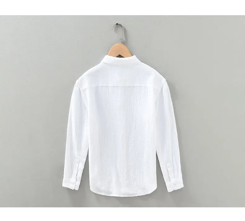 HENRY GAUZE COTTON SHIRT