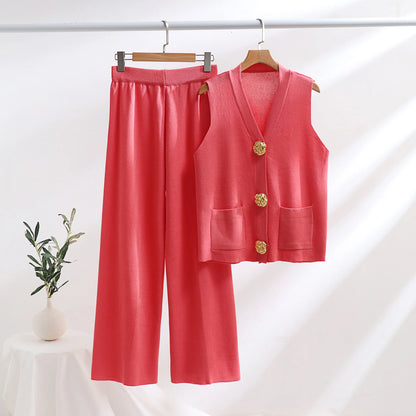 VICTORIA V-NECK VEST SET