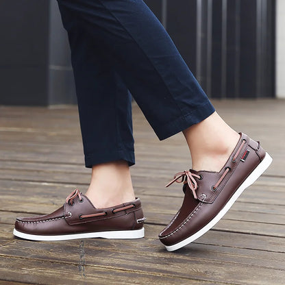 OLIVER LEATHER MOCCASIN SNEAKERS