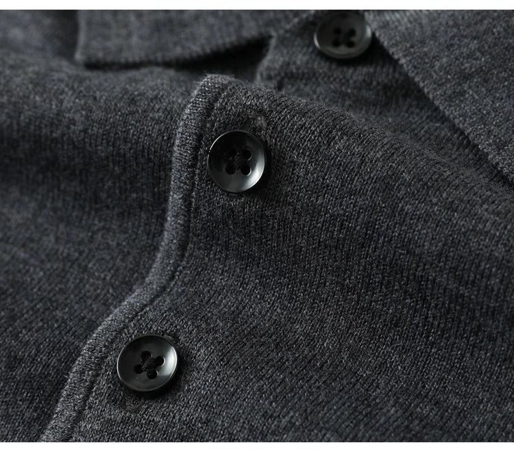 MERINO WOOL POLO KNIT