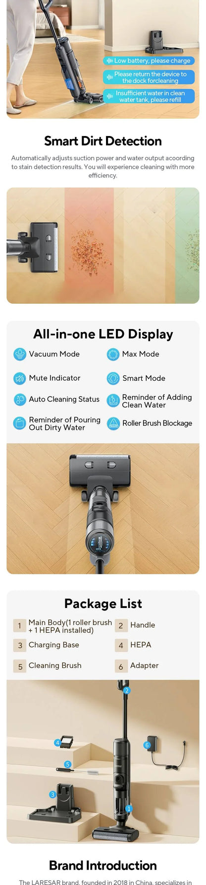 GlideMax Vacuum Mop