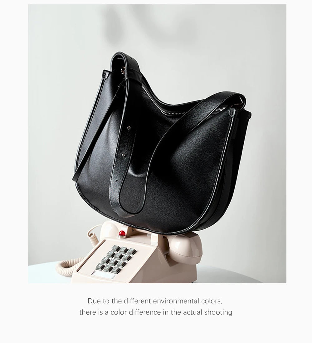 DAISY LEATHER HOBO BAG