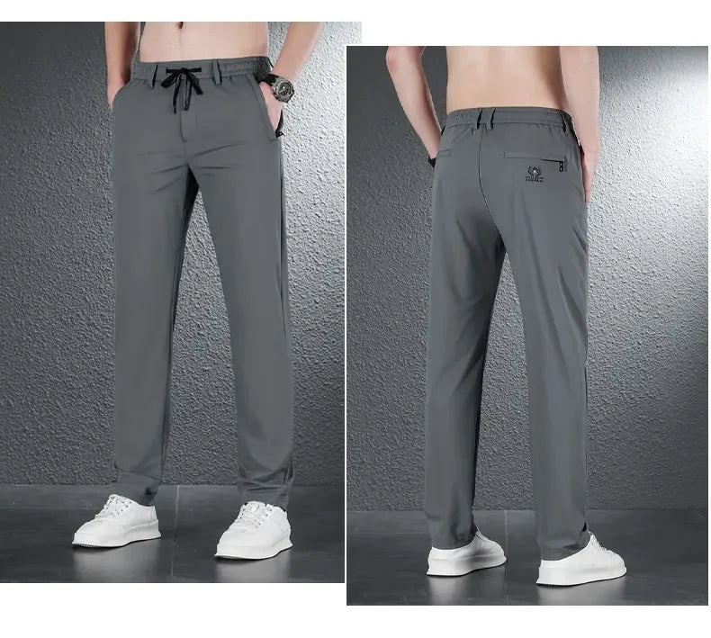 James Ice Silk Casual Pants