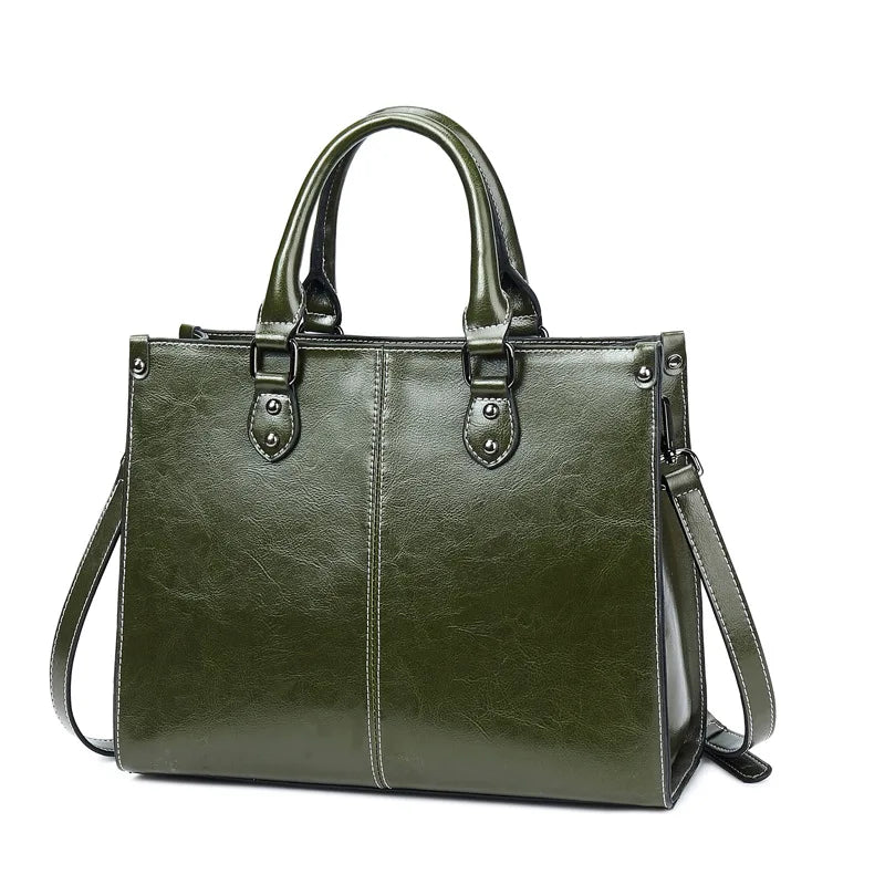 ELEGANT VINTAGE LEATHER SHOULDER BAG