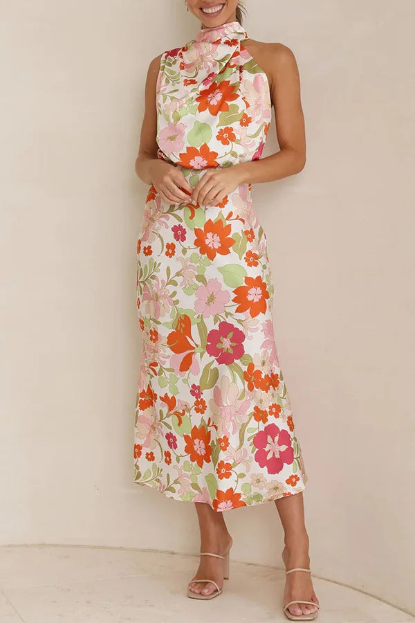 Evelyn Rose Satin Dress