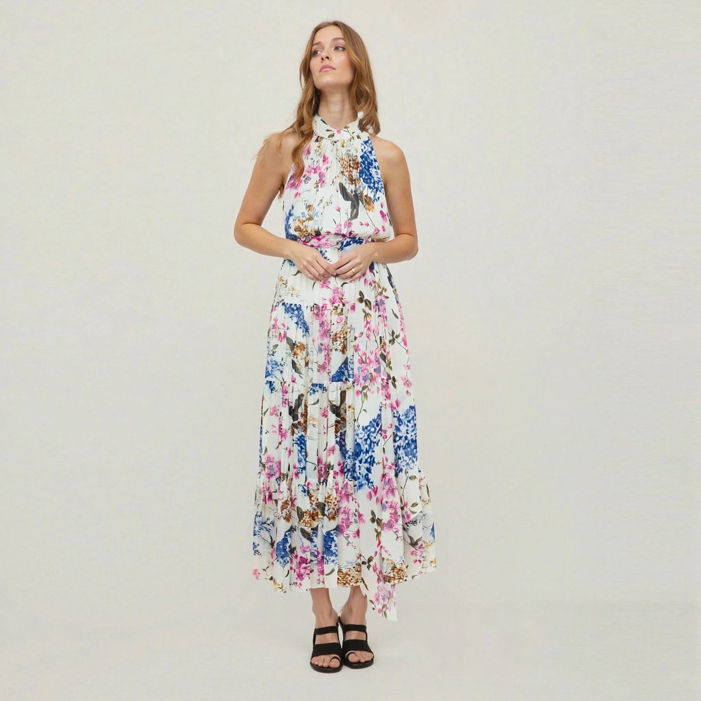 CHLOE RIVIERA HALTER DRESS