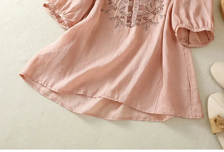 ALICE LINEN BLOUSE