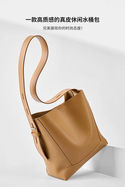 CLARISSA LEATHER TOTE BAG