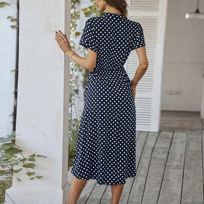 The Portofino Polka Dot Midi Dress