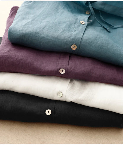 MIRA LINEN HOODIE