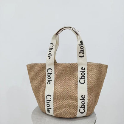 BEACHSIDE STRAW TOTE BAG