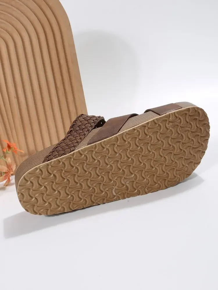 Luna Cross Slide Sandals