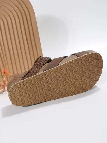 Luna Cross Slide Sandals