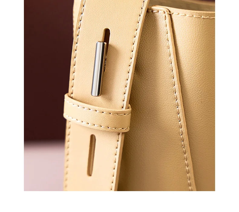 CLARISSA LEATHER TOTE BAG