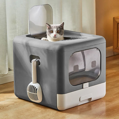 Full Enclosed Cat Toilet Litter Box