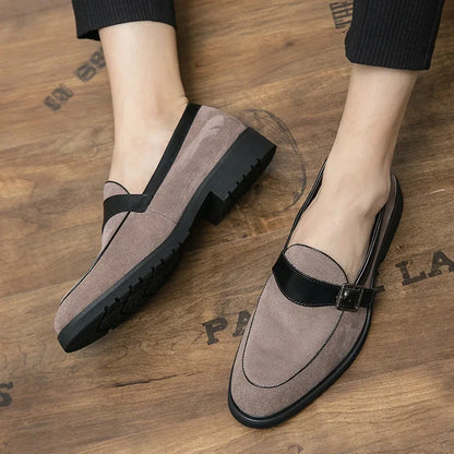 Theo Crest Leather Loafers